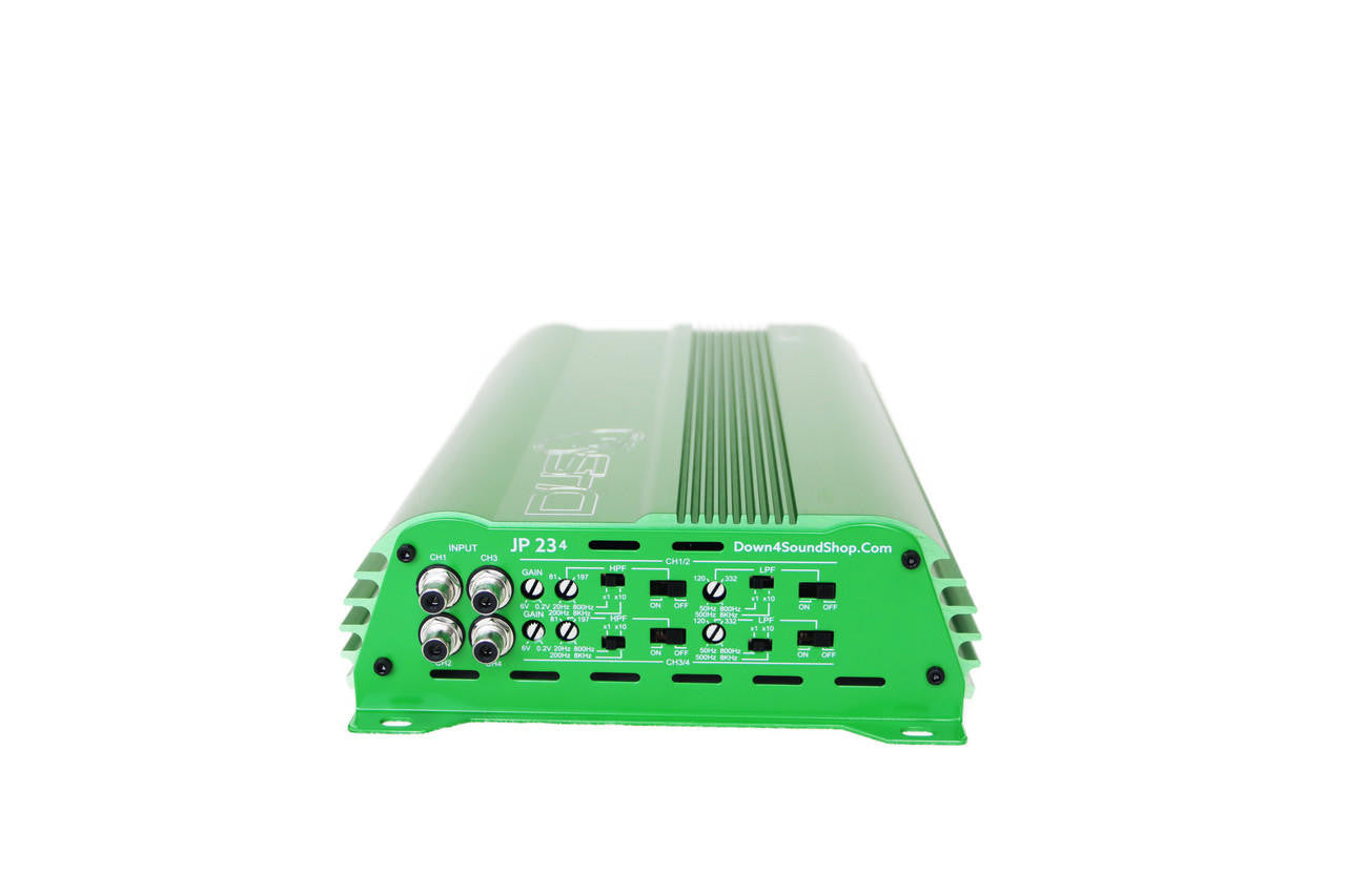 Down4Sound JP234 Green 2000W 4-channel amplifier view 4