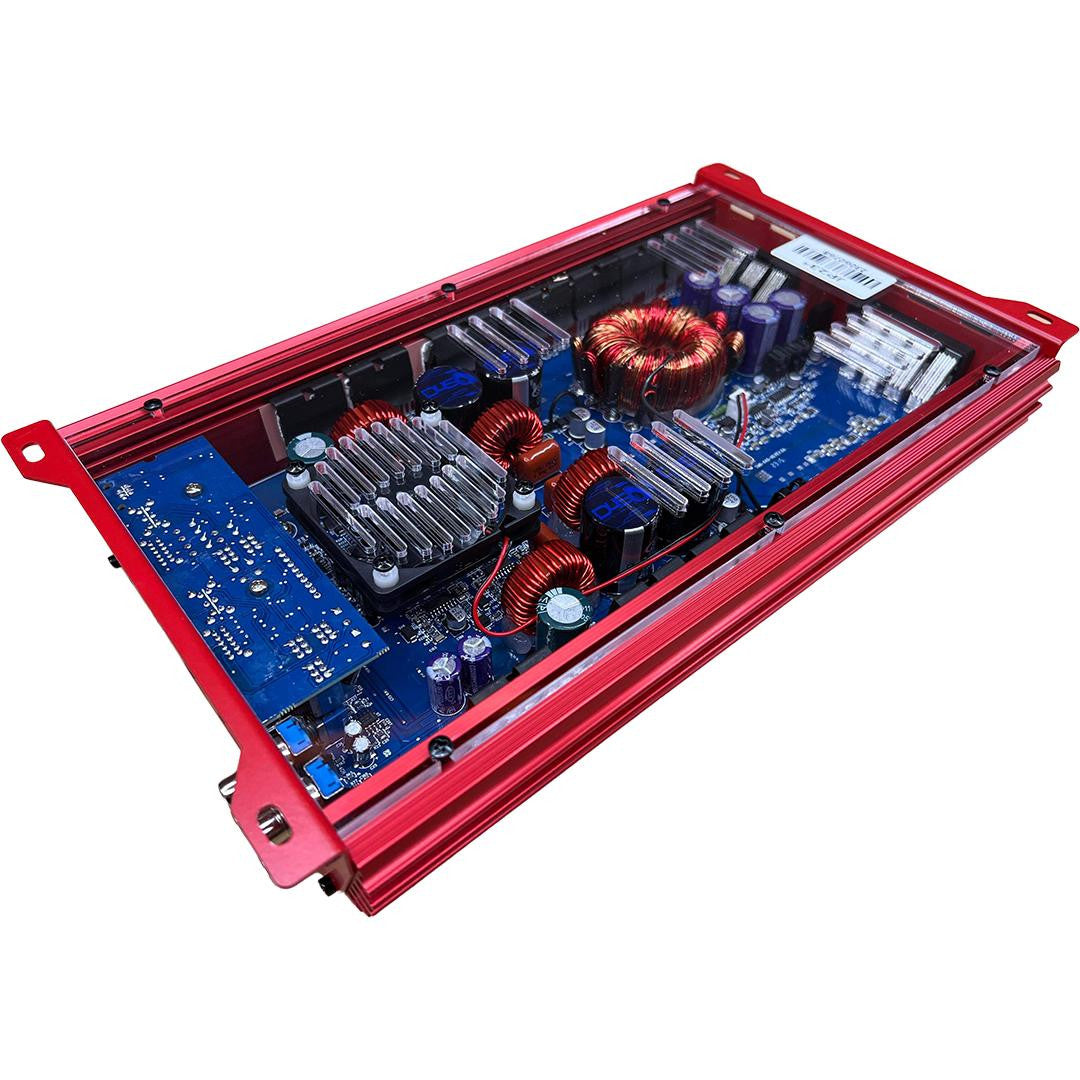 Down4Sound JP234 Red 2000W 4-channel amplifier view 2