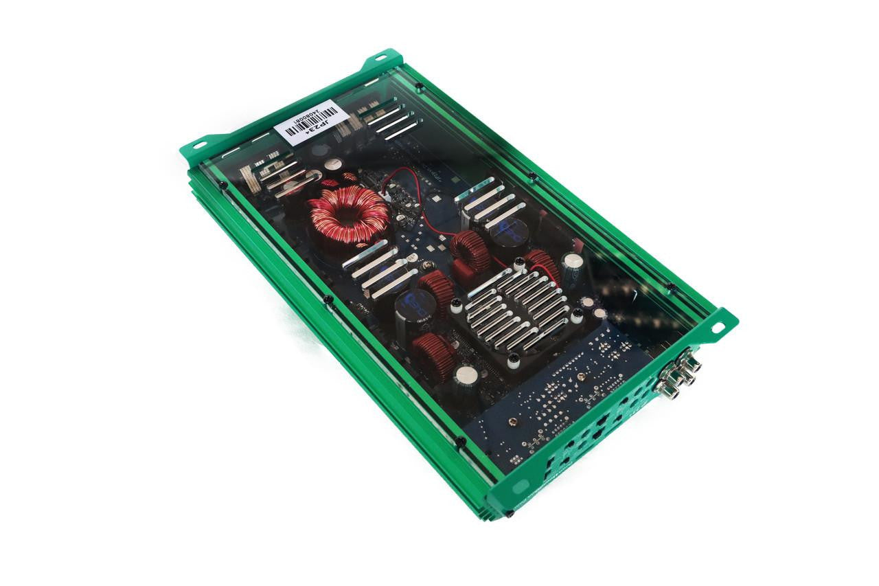 Down4Sound JP234 Teal 2000W 4-channel amplifier view 2