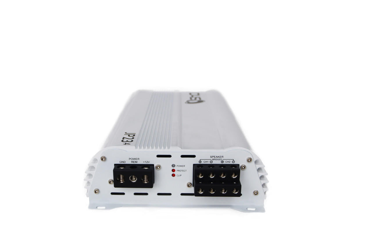 Down4Sound JP234 White Gloss 2000W 4-channel amplifier view 2