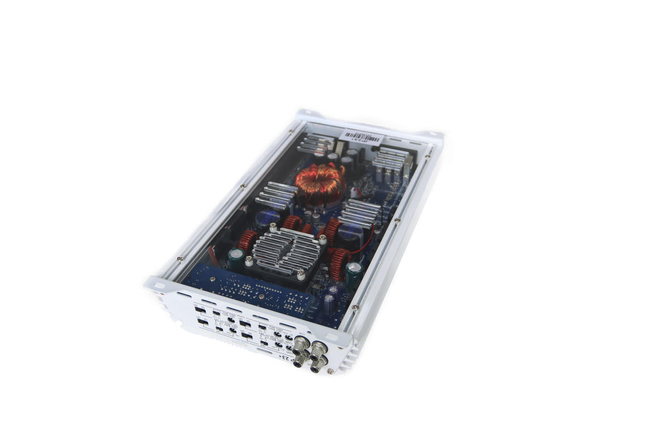 Down4Sound JP234 White Gloss 2000W 4-channel amplifier view 3