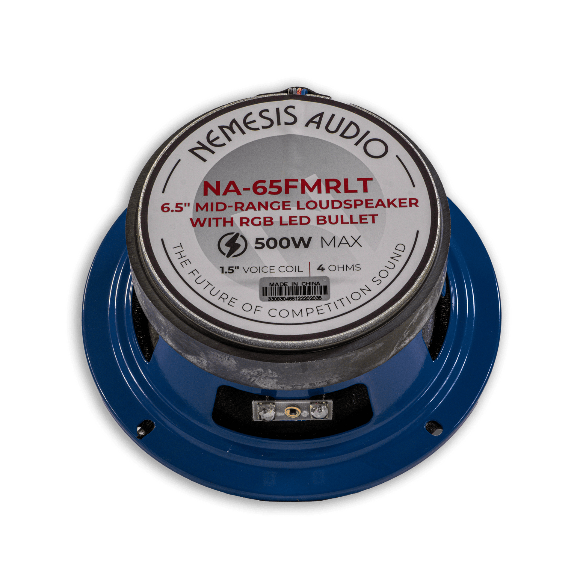 Nemesis Audio NA-65FMRLT 4 ohm bullet midrange speaker rear magnet view