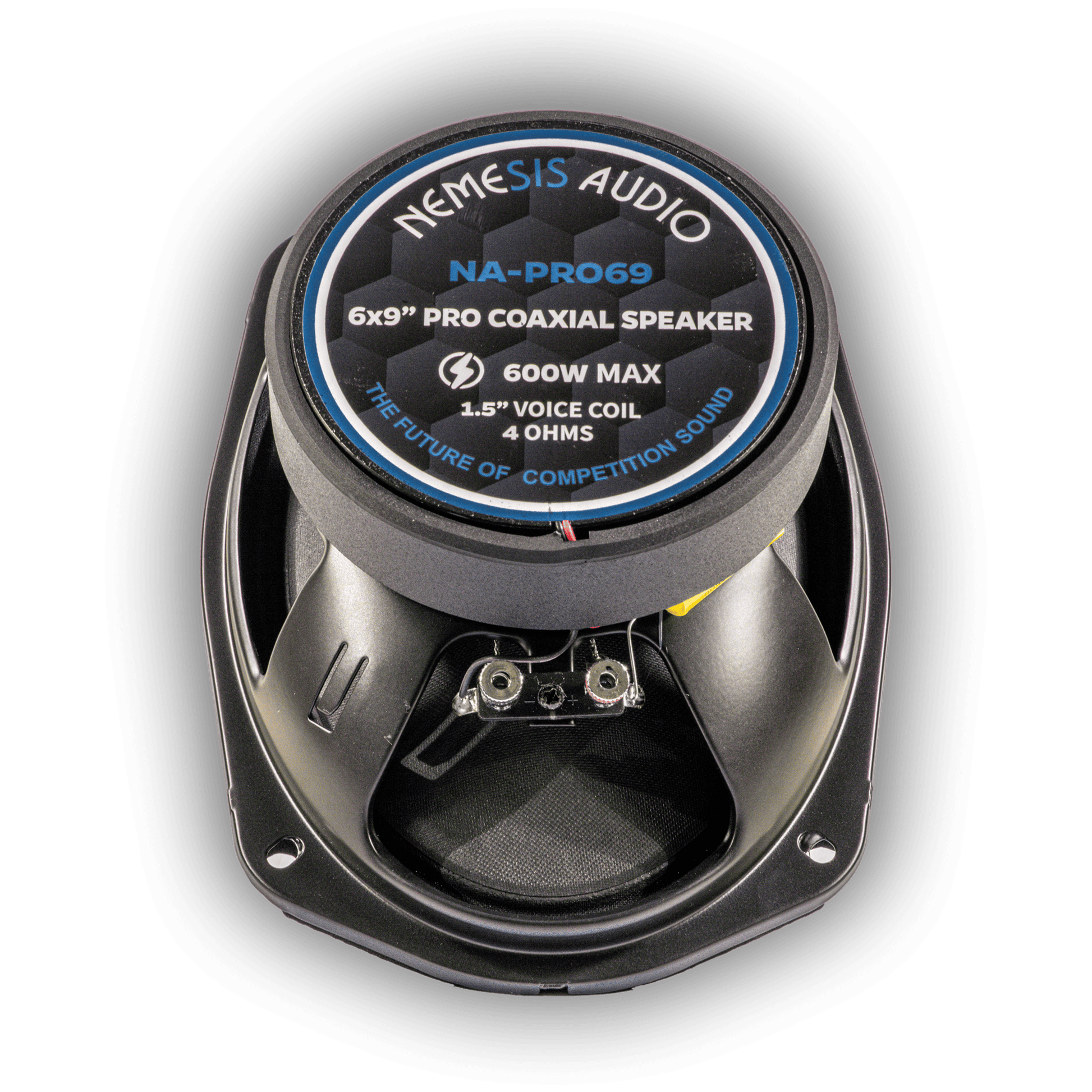 Nemesis Audio NA-PRO69 6x9 coaxial speaker rear magnet view