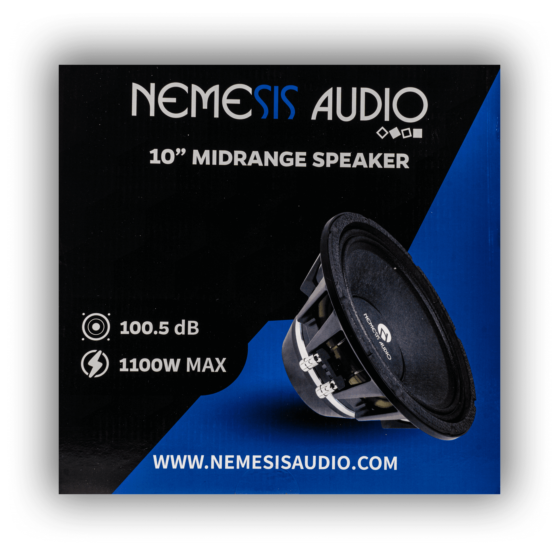 Nemesis Audio NEO-10MR 1100W max midrange speaker alternate front view