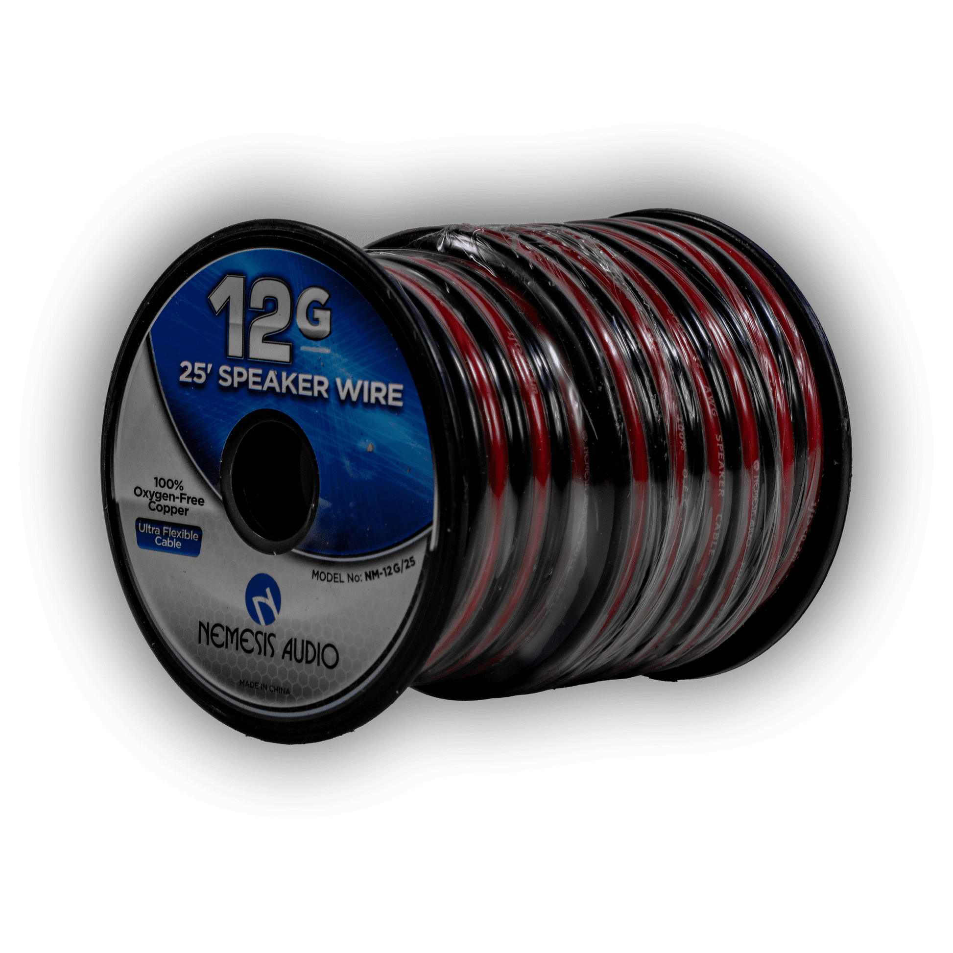 Nemesis Audio NM-12G/25 12 gauge OFC speaker wire side detail