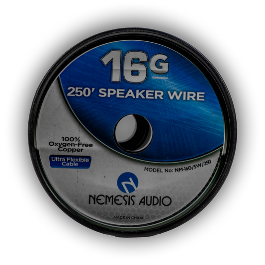 Nemesis Audio NM-16G/SW/250 16 gauge 250-foot OFC speaker wire front roll
