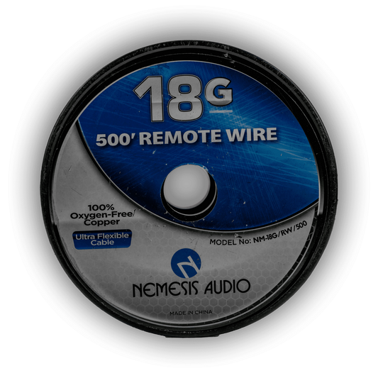 Nemesis Audio NM-18G/RW/500 18 gauge 500-foot remote turn-on wire front roll