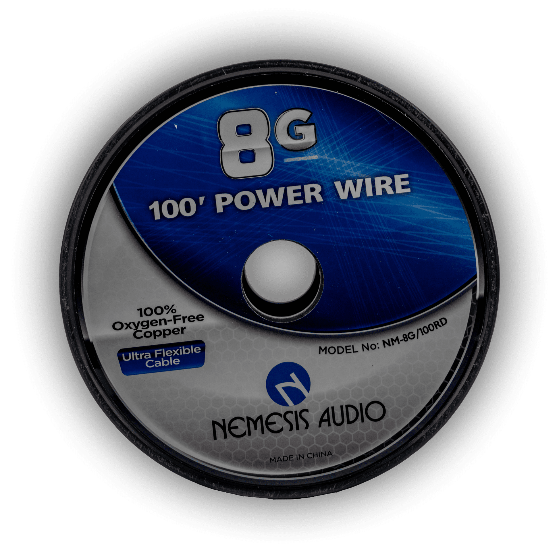 Nemesis Audio NM-8G/100RD 8 gauge 100-foot OFC power wire front roll