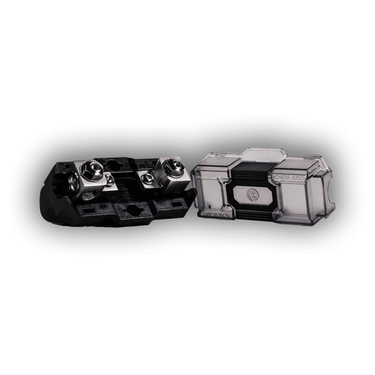 Nemesis Audio NM-ANLFH ANL fuse holder for 0 or 4 gauge cable front view
