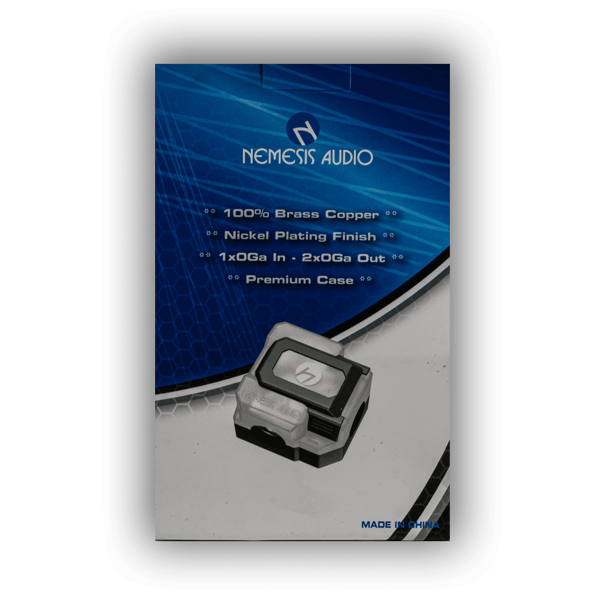 Nemesis Audio NM-DB1020 power distribution block rear packaging specs