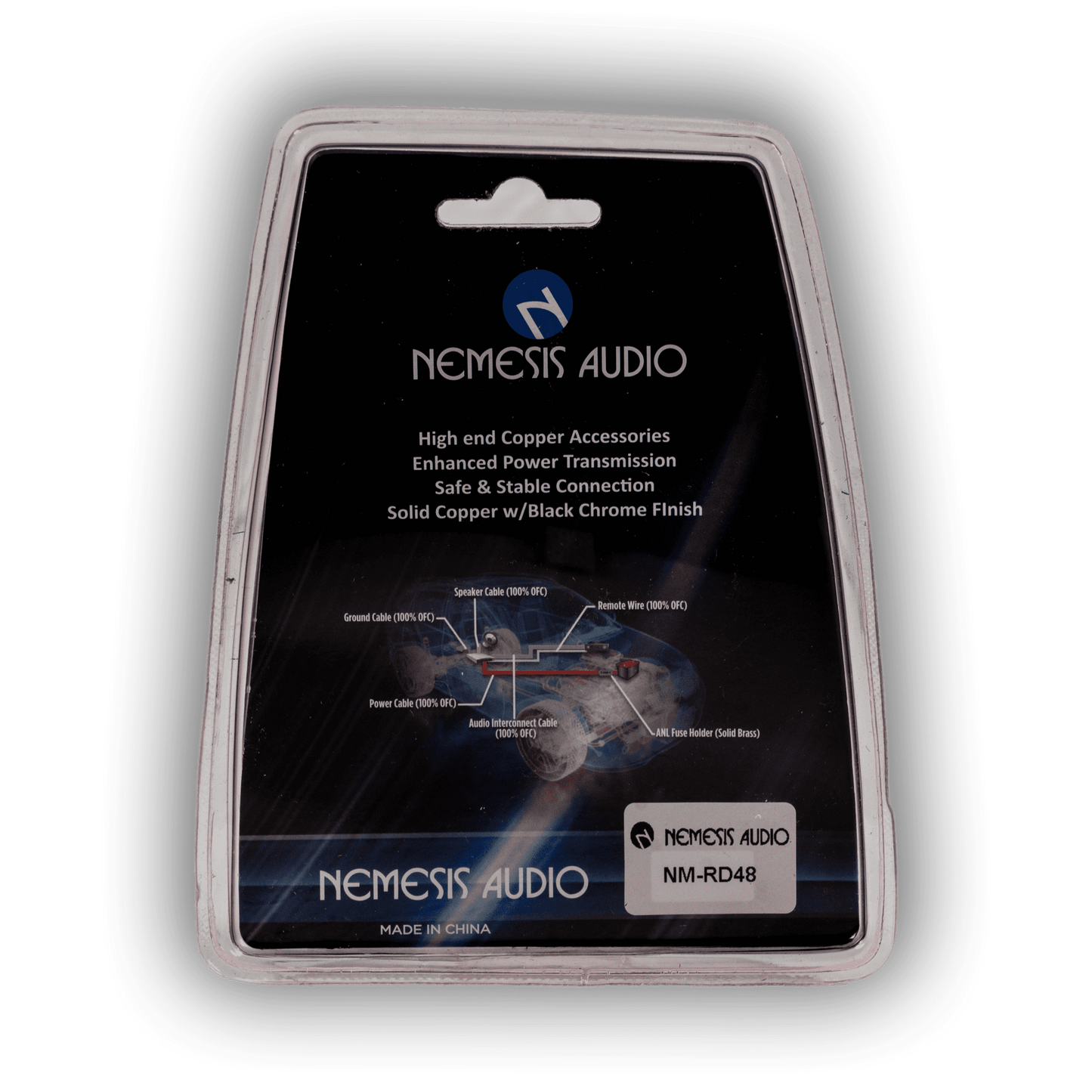 Nemesis Audio NM-RD48 4-to-8 gauge wire reducers rear packaging specs