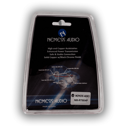 Nemesis Audio NM-RT804P 4 gauge ring terminals rear packaging specs