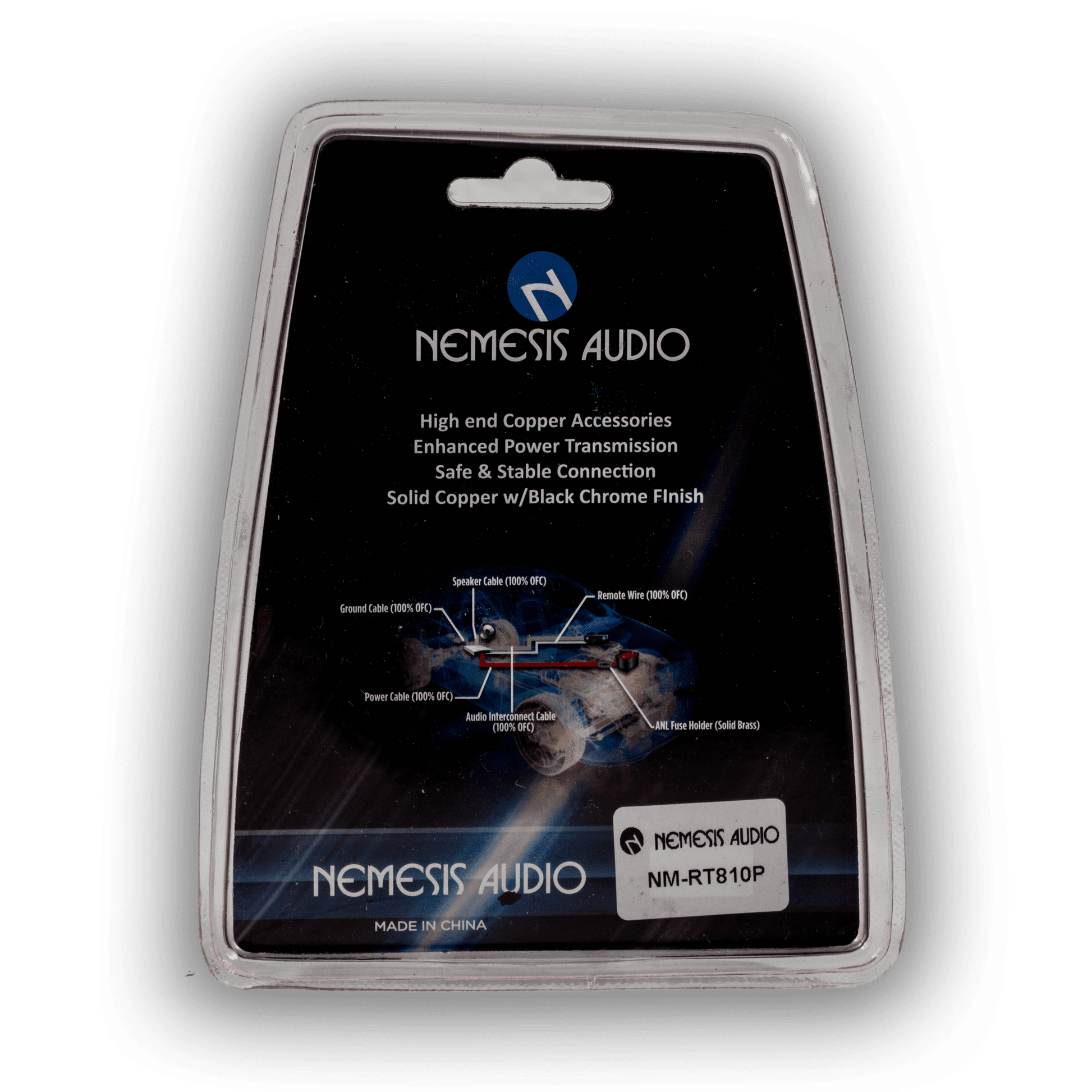 Nemesis Audio NM-RT810P 1/0 gauge ring terminals rear packaging specs