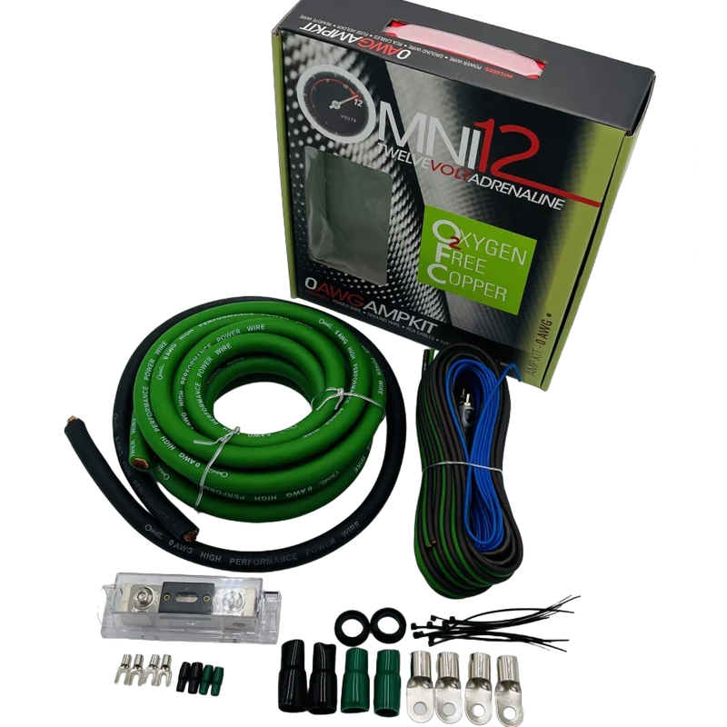 Omni12 0GA 100% OFC amplifier installation kit