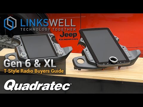 Linkswell GEN 6 vs XL T-Style Radio comparison and installation for Jeep JL and Gladiator