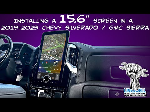 Linkswell 15.6 screen for 2019-2023 Silverado / Sierra training video