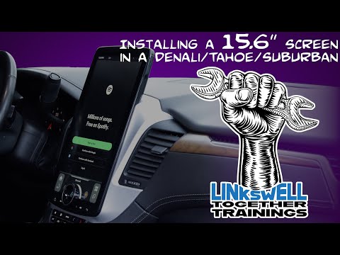 Linkswell 15.6 screen for 2015-2020 Tahoe / Suburban / Yukon / Denali training video