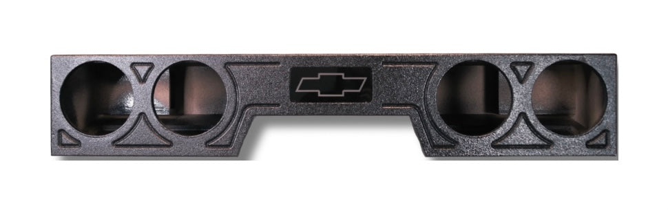 SSBOXES quad 8 subwoofer box for Chevy Silverado and GMC Sierra extended cab and double cab trucks with center hump under rear seat