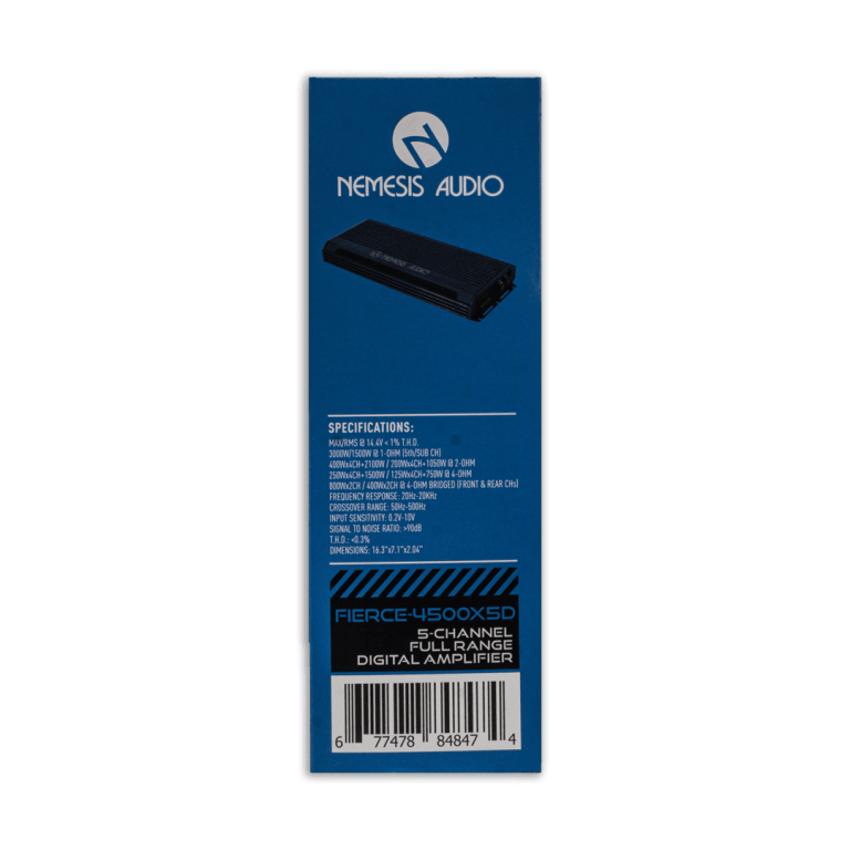 FIERCE-4500X5D | 4500W Max/2300W RMS 5-Channel Class D Amp - Image 5
