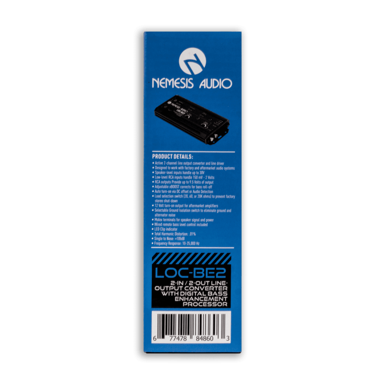 LOC-BE2 | 2-In / 2-Out Line-Output Converter with Digital Bass Enhancement Processor - Image 7