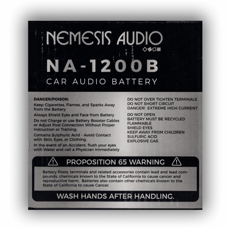 NA-1200B | 1200W Car Audio Battery - Image 2