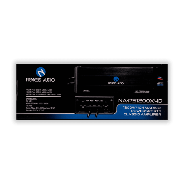 NA-PS1200X4D | Class D 4-Channel Marine Powersports Amplifier 600 Watts - Image 6