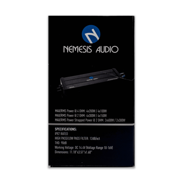 NA-PS1200X4D | Class D 4-Channel Marine Powersports Amplifier 600 Watts - Image 7