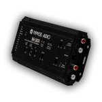 Front view of Nemesis Audio NA-LOC4 line-output converter showing RCA outputs and control switches