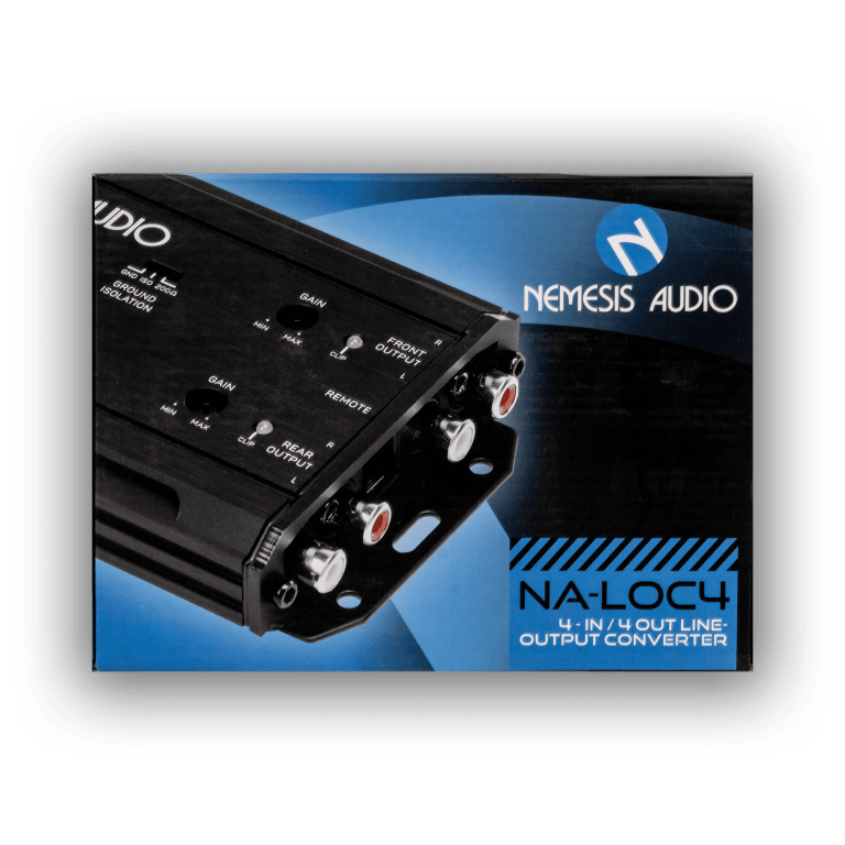 NA-LOC4 packaging box art showing product photo and labeled specifications in blue design