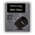 NEO-TW66 | 2.3″ Super Tweeter 480W Max 240W RMS (pair) 1″ Voice Coil 4-Ohm Car Stereo Tweeters - Image 6
