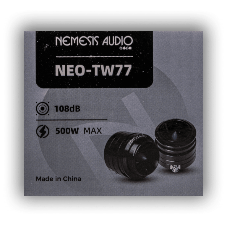 NEO-TW77 | 2.3″ Super Tweeter 500W Max 250W RMS (pair) 1″ Voice Coil 4-Ohm - Image 7