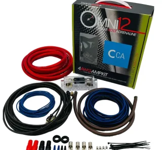 Omni12 4G 4GA CCA Installation Kit for Car Audio Amplifiers