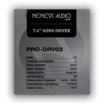 PRO-DRV03 | 7.6″ Horn Driver 800W Max 400W RMS 8-Ohm - Image 7