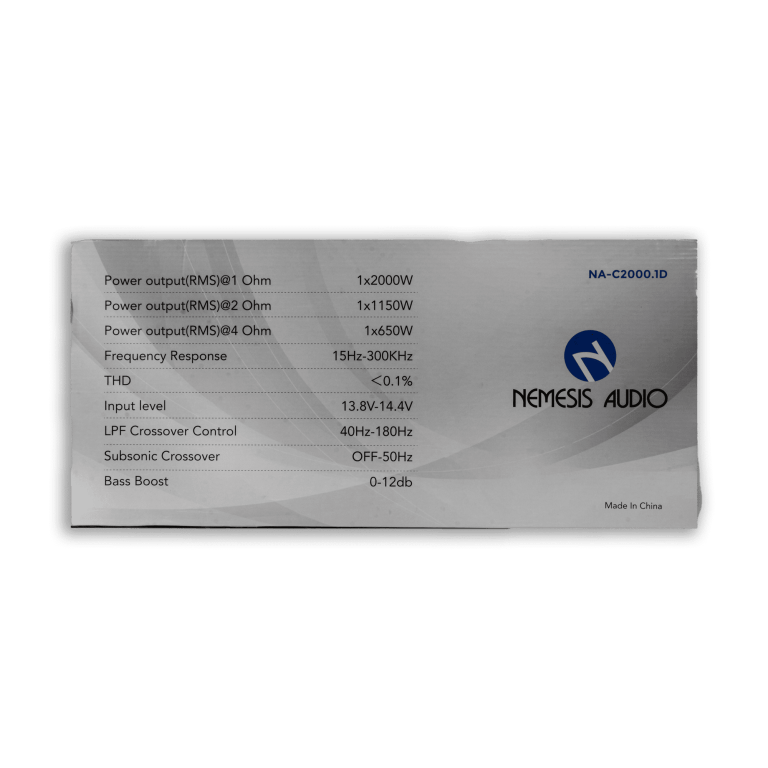 NA-C2000.1D | 2000W RMS Monoblock Class-D Amplifier - Image 6