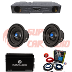 Nemesis Truck Bass Package – 2X8” 500W RMS Bass Nemesis Audio System – Chevrolet Silverado/GMC Sierra/Dodge RAM/Ford F150 F250 F350/Tundra Tacoma