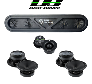 Headliner Voice Rack Upgrade – 4× 6.5″ PRO Midrange + 2 Tweeters w/ LED - deaf bonce