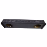 FORD F-150 09-23 CREW CAB 2X12" Subwoofer Box Downfire