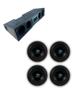 Quad 8" Truck Subwoofer Package – 4x Nemesis NA-8E v2 – Custom Under-Seat Box - Image 2